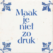 Maak je niet zo druk - 1 keer bekeken
