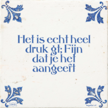 Het is echt heel druk gt; Fijn dat je het aangeeft - 1 keer bekeken