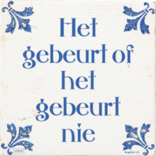 Het gebeurt of het gebeurt nie - 1 keer bekeken