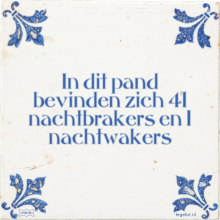 In dit pand bevinden zich 41 nachtbrakers en 1 nachtwakers - 8 keer bekeken
