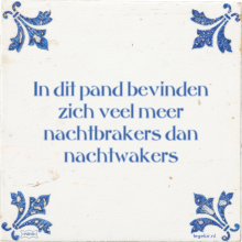 In dit pand bevinden zich veel meer nachtbrakers dan nachtwakers - 9 keer bekeken