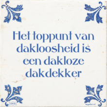 Het toppunt van dakloosheid is een dakloze dakdekker - 16 keer bekeken
