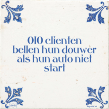 010 clienten bellen hun douwer als hun auto niet start - 2 keer bekeken