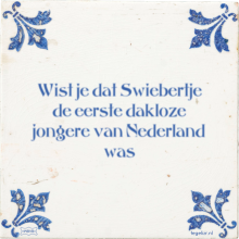 Wist je dat Swiebertje de eerste dakloze jongere van Nederland was - 3 keer bekeken