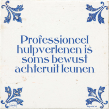 Professioneel hulpverlenen is soms bewust achteruit leunen - 2 keer bekeken