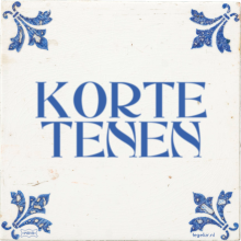 KORTE TENEN - 4 keer bekeken