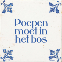 Poepen moet in het bos - 1 keer bekeken