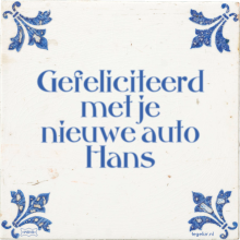Gefeliciteerd met je nieuwe auto Hans - 14 keer bekeken