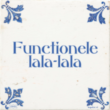 Functionele lala-lala - 1 keer bekeken