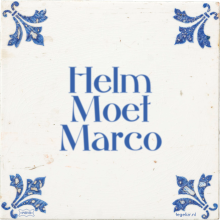 Helm Moet Marco - 1 keer bekeken