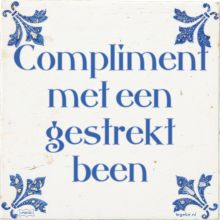 Compliment met een gestrekt been - 3 keer bekeken