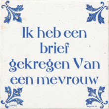 Ik heb een brief gekregen Van een mevrouw - 6 keer bekeken
