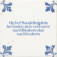 Op het Sandelingplein bevinden zich veel meer nachtbrakers dan nachtwakers - 2 keer bekeken