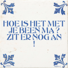 HOE IS HET MET JE BEEN MA ? ZIT ER NOG AN ! - 6 keer bekeken