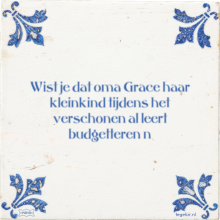 Wist je dat oma Grace haar kleinkind tijdens het verschonen al leert budgetteren n - 6 keer bekeken