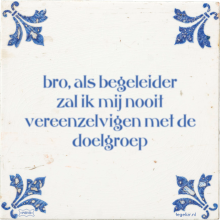 bro, als begeleider zal ik mij nooit vereenzelvigen met de doelgroep - 1 keer bekeken