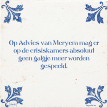 Op Advies van Meryem mag er op de crisiskamers absoluut geen galgje meer worden gespeeld. - 1 keer bekeken