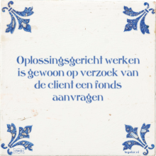 Oplossingsgericht werken is gewoon op verzoek van de client een fonds aanvragen - 2 keer bekeken