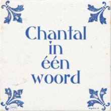 Chantal in één woord - 1 keer bekeken