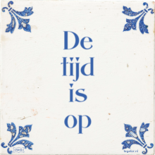 De tijd is op - 1 keer bekeken