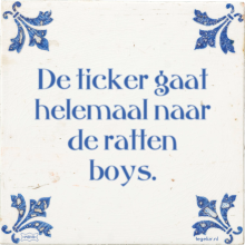 De ticker gaat helemaal naar de ratten boys. - 11 keer bekeken