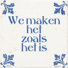 We maken het zoals het is - 1 keer bekeken