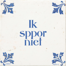 Ik sppor niet - 2 keer bekeken