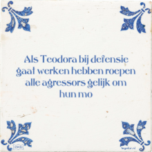 Als Teodora bij defensie gaat werken hebben roepen alle agressors gelijk om hun mo - 8 keer bekeken