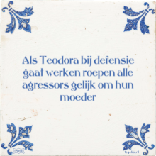 Als Teodora bij defensie gaat werken roepen alle agressors gelijk om hun moeder - 7 keer bekeken