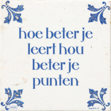 hoe beter je leert hou beter je punten - 1 keer bekeken