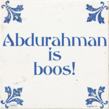 Abdurahman is boos! - 2 keer bekeken