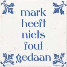 mark heeft niets fout gedaan - 19 keer bekeken