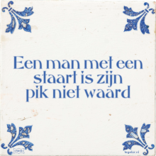 Een man met een staart is zijn pik niet waard - 2 keer bekeken