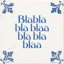 Blabla bla blaa bla bla blaa - 4 keer bekeken