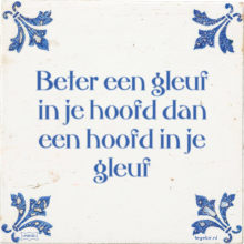 Beter een gleuf in je hoofd dan een hoofd in je gleuf - 5 keer bekeken