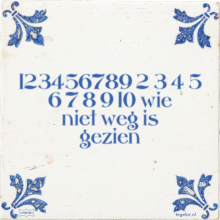 123456789 2 3 4 5 6 7 8 9 10 wie niet weg is gezien - 6 keer bekeken