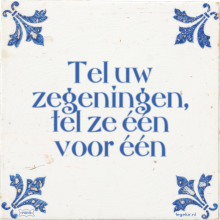 Tel uw zegeningen, tel ze één voor één - 26 keer bekeken