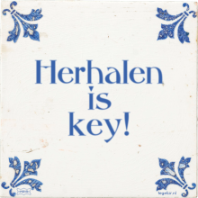 Herhalen is key! - 20 keer bekeken