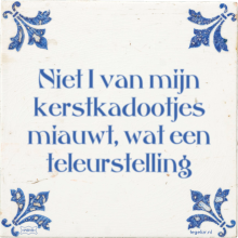 Niet 1 van mijn kerstkadootjes miauwt, wat een teleurstelling - 1 keer bekeken