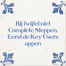 Bij twijfel niet Complete Steppen. Eerst de Key Users appen - 12 keer bekeken