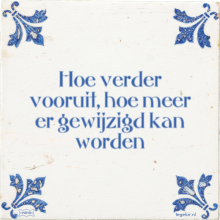 Hoe verder vooruit, hoe meer er gewijzigd kan worden - 3 keer bekeken