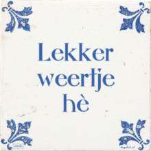 Lekker weertje hè - 12 keer bekeken