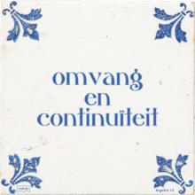 omvang en continuïteit - 10 keer bekeken