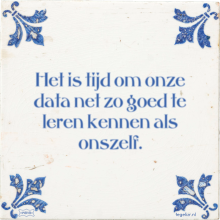 Het is tijd om onze data net zo goed te leren kennen als onszelf. - 4 keer bekeken