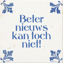 Beter nieuws kan toch niet! - 2 keer bekeken