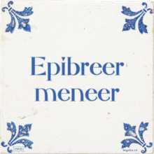 Epibreer meneer - 5 keer bekeken