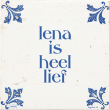 lena is heel lief - 1 keer bekeken