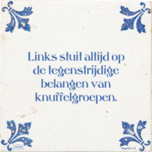 Links stuit altijd op de tegenstrijdige belangen van knuffelgroepen. - 3 keer bekeken