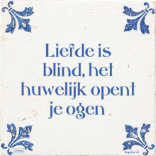 Liefde is blind, het huwelijk opent je ogen - 3 keer bekeken