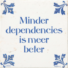 Minder dependencies is meer beter - 9 keer bekeken